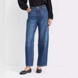 Loft High Rise Barrel Jeans